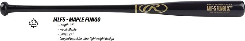 Rawlings | Maple FUNGO Training Bat | Baseball/Softball | Multiple Lengths | Multiple Colors - Image 3